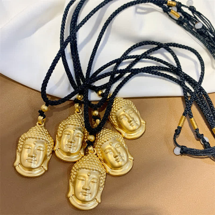 Gold Buddha Copper Wealth Necklace Pendant