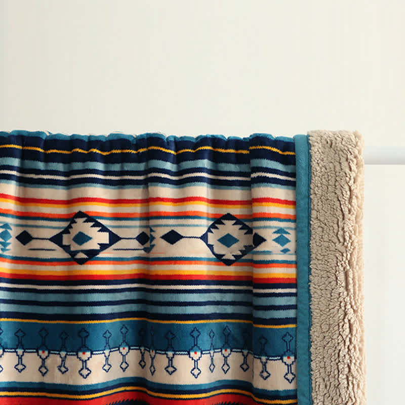 Geometric Warm Soft Bed Throw Blanket