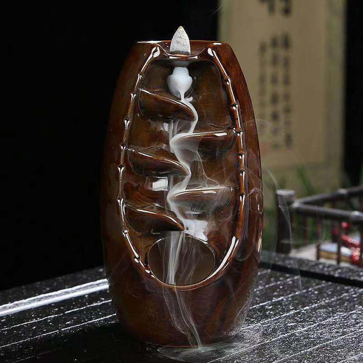 Buddha Stones Tibetan Dragon Protection Incense Burner Decoration