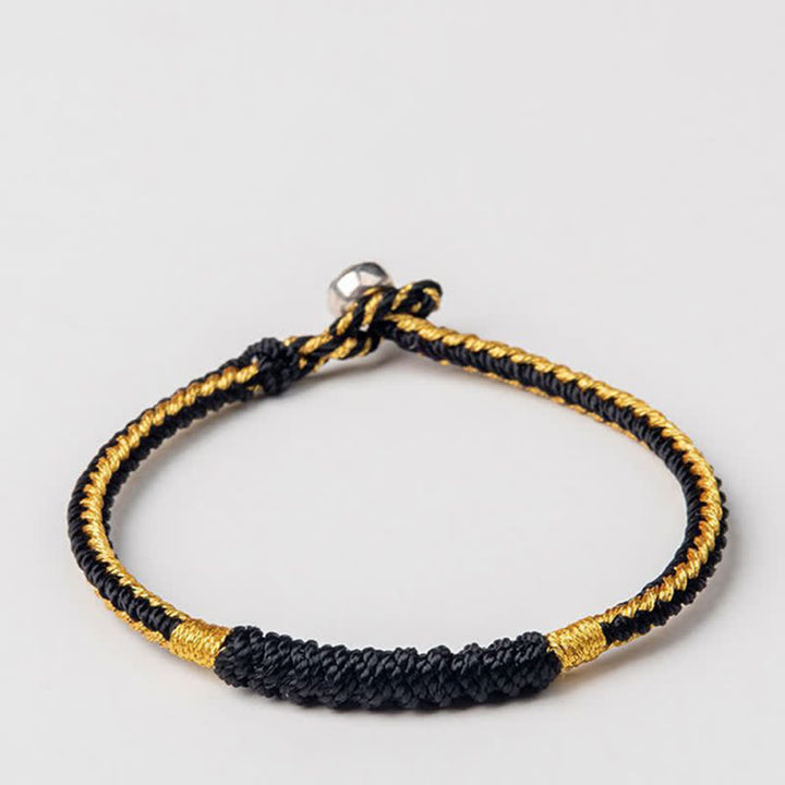 Buddha Stones Tibetan Handmade Braid Luck String Protection Bracelet