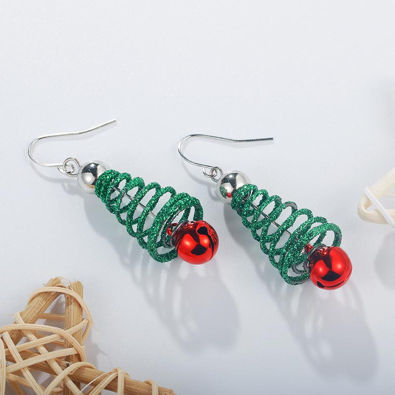 Christmas Tree Drop Dangle Earrings