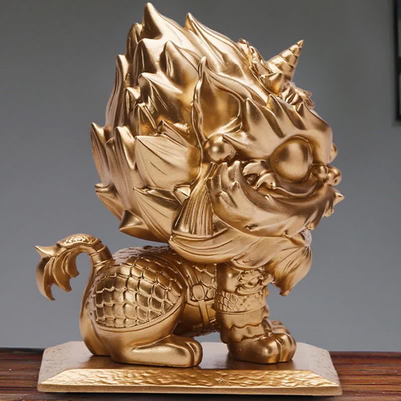 Lion Statue Strength Resin Home Office Decoration