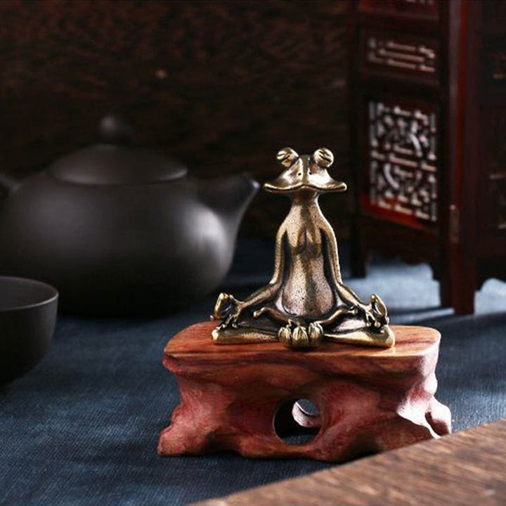 Buddha Stones Mini Small Frog Turtle Koi Fish Snail Crab Copper Wealth Home Decoration