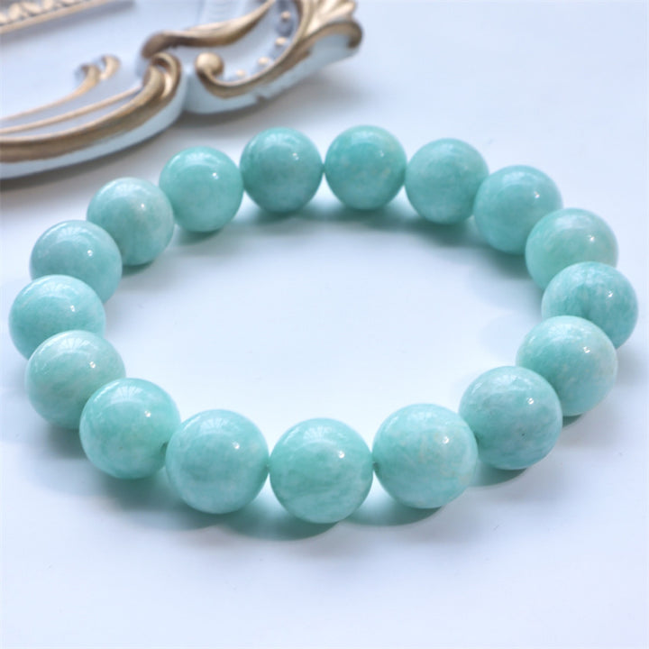 Buddha Stones Natural Amazonite Beads Healing Confidence Bracelet