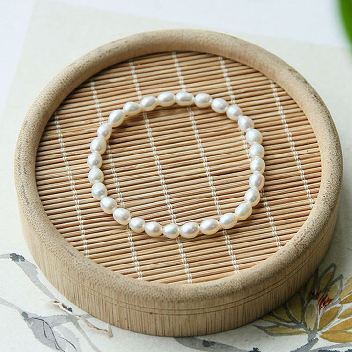 Buddha Stones Natural Pearl Healing Beaded Bracelet