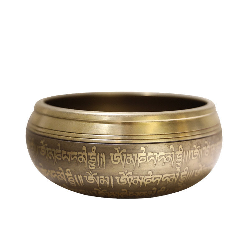 Tibetan Sound Bowl Handcrafted for Focus and Meditation Peaceful Happiness Singing Bowl Set