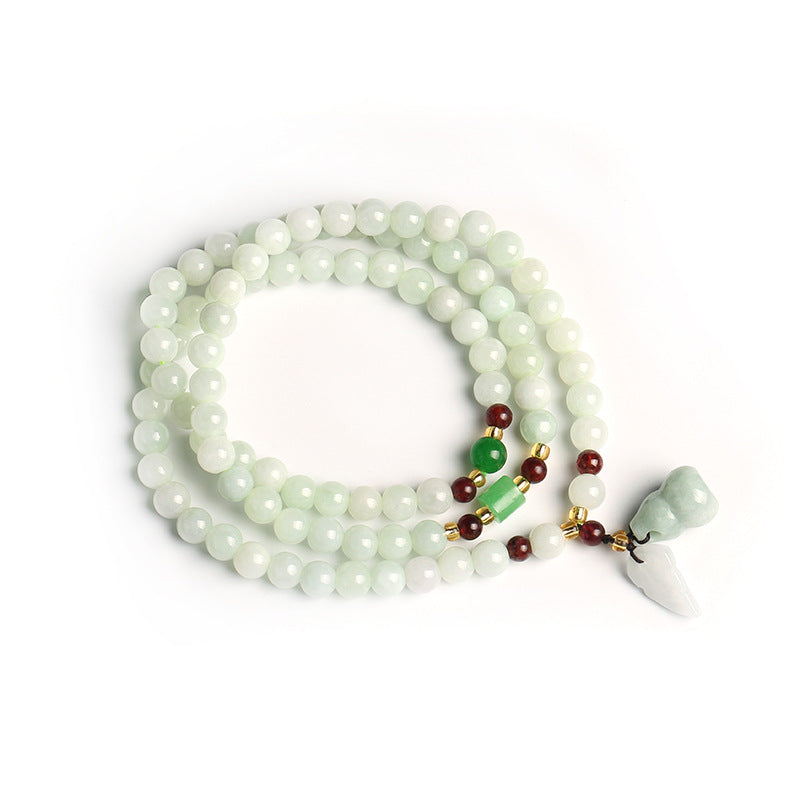 Buddha Stones Natural Jade Pixiu Buddha Abundance Bracelet