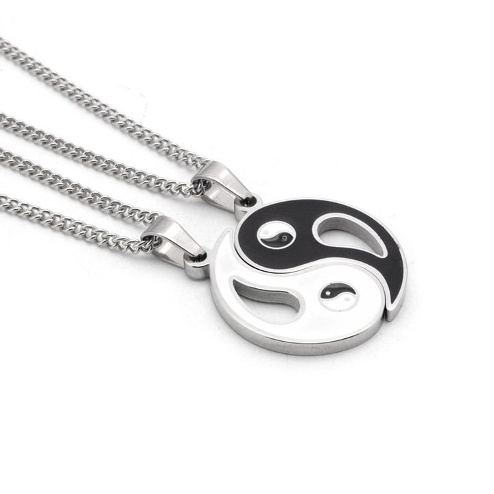 2pcs Yin Yang Pendant Couple Necklace