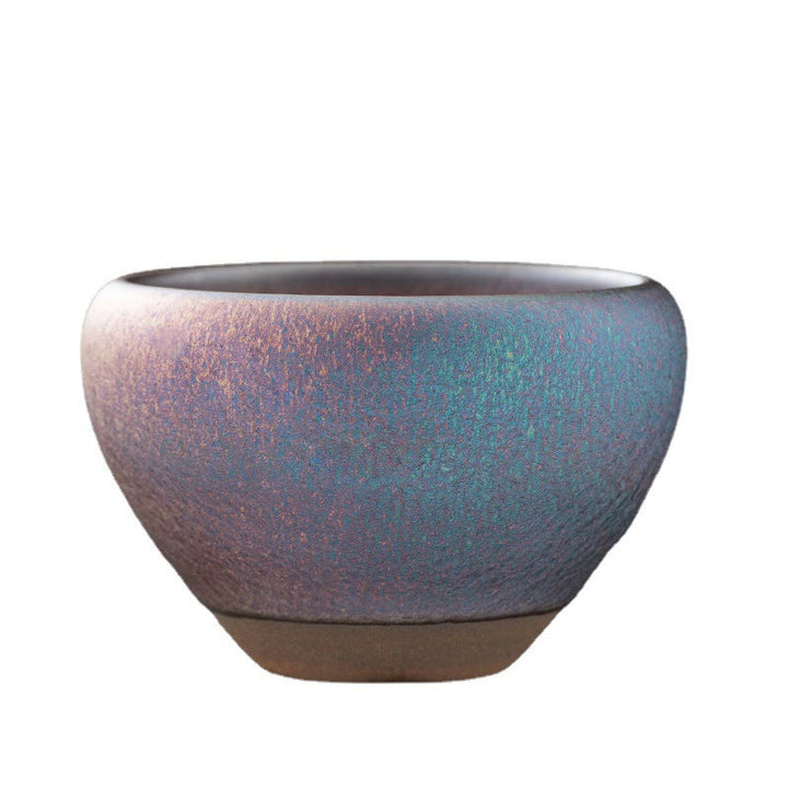 Buddha Stones Vintage Purple Rainbow Chinese Jianzhan Kiln Change Porcelain Teacup Kung Fu Tea Cup