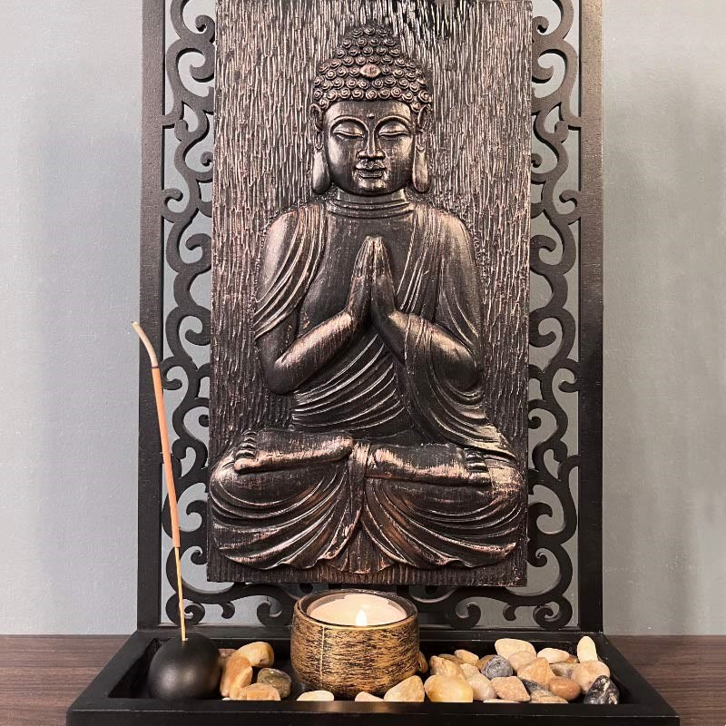 Buddha Stones Buddha Compassion Serenity Home Resin Prayer Altar Decoration