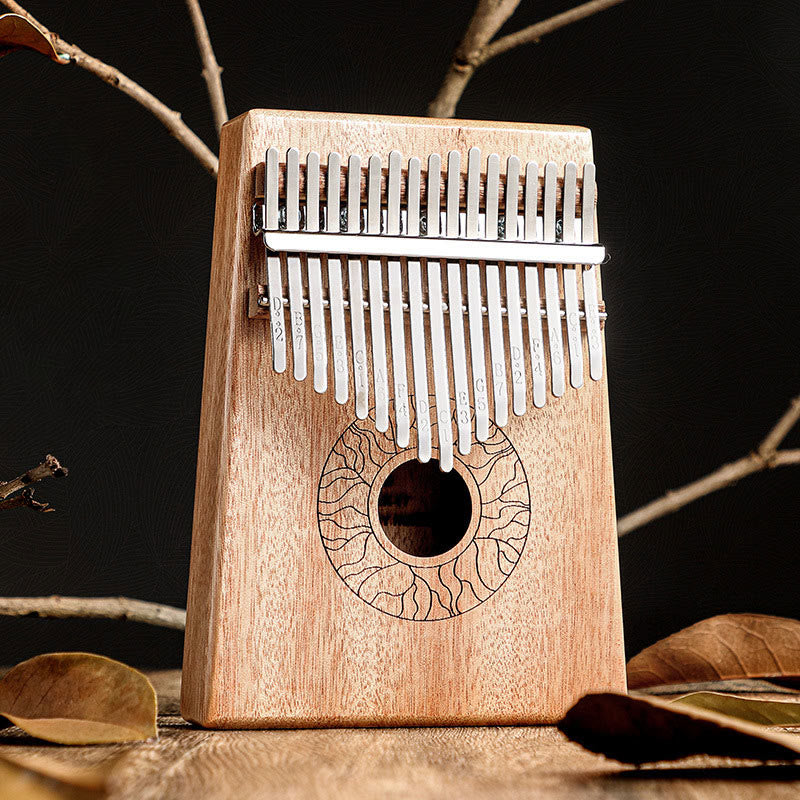 Buddha Stones Kalimba 17/21 Keys Thumb Piano Lotus Design Portable Finger Piano