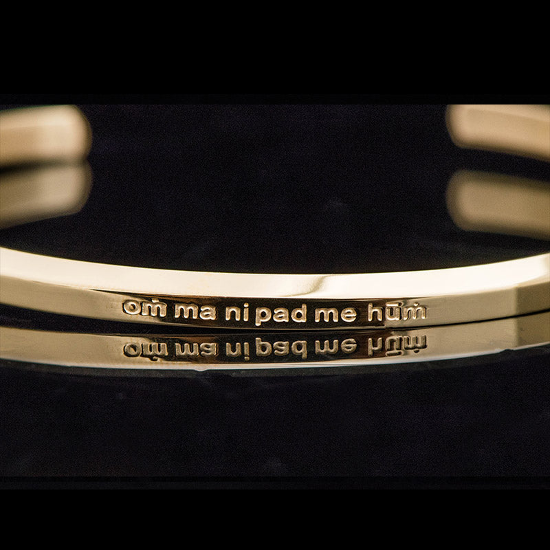 Six True Words Engraving Titanium Steel Blessing Protection Bracelet