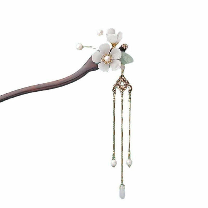 Buddha Stones Ebony Flower Protection Blessing Hairpin Decorations