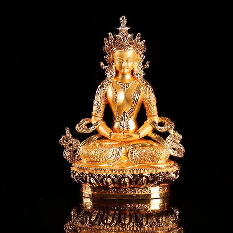 Longevity Buddha Figurine Serenity Statue Home Decoration