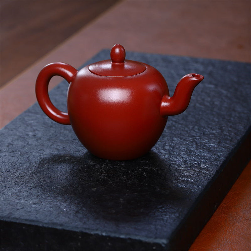 Buddha Stones Yixing Semi-handmade Brown Purple Clay Kung Fu Teapot 200ml