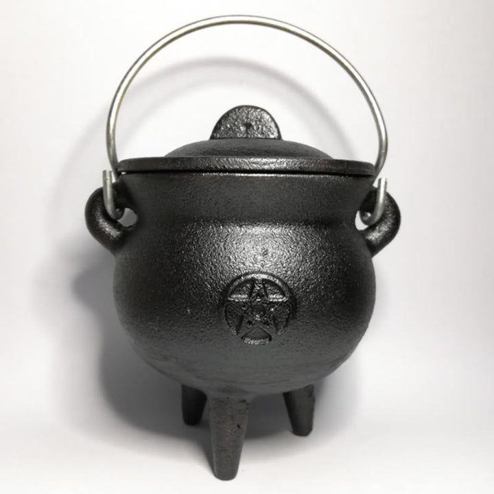 Buddha Stones Cast Iron Cauldron Prayer Altar Burning Holder Incense Sage Smudging Rituals Use Items