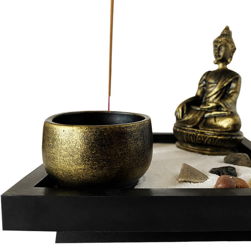 Buddha Symbol Rocks Meditation Calm Zen Garden Home Decoration