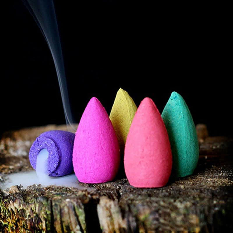 Nordic Dragon Ceramic Backflow Smoke Fountain Meditation Healing Incense Burner Led Ball Decoration