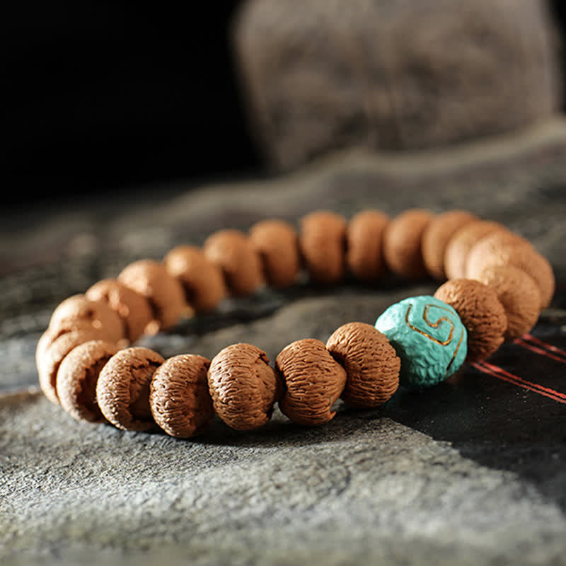 Tibetan Bodhi Seed Turquoise Amber Protection Bracelet