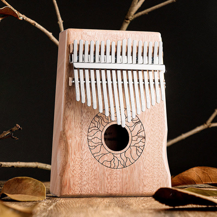 Buddha Stones Kalimba 17/21 Keys Thumb Piano Lotus Design Portable Finger Piano