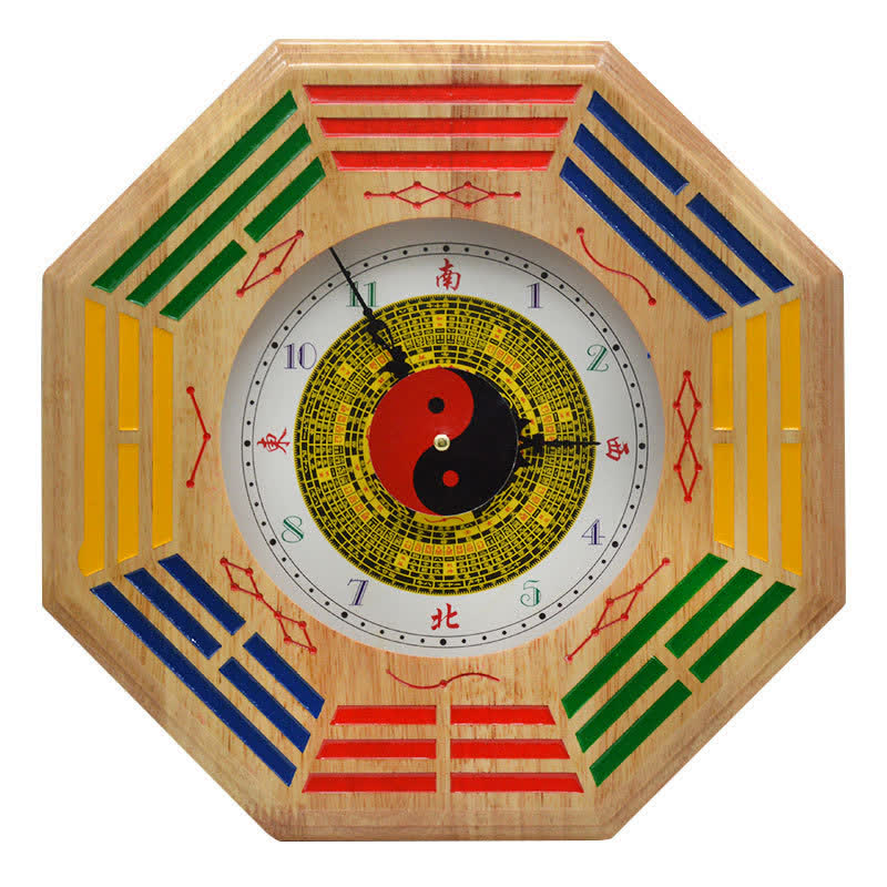 Feng Shui Bagua Map Balance Energy Map Wall Clock