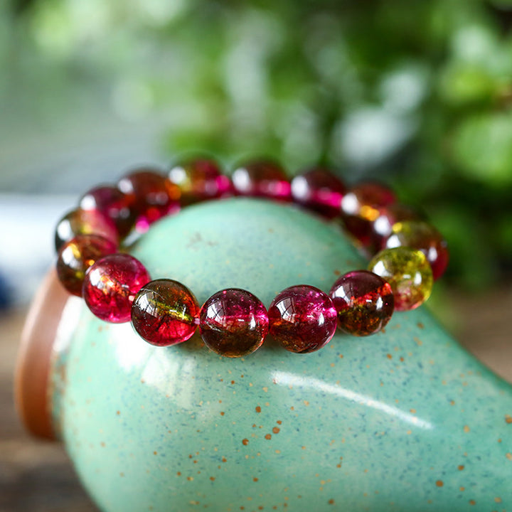 Buddha Stones Natural Tourmaline Love Wisdom Bracelet