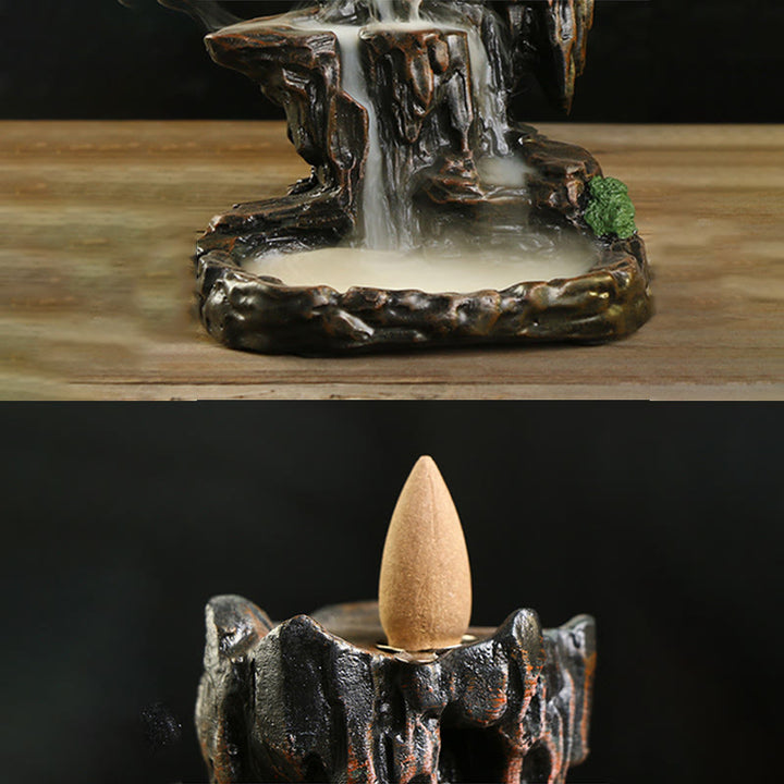 Waterfall Backflow Incense Burner Mountain Tower Incense Holders