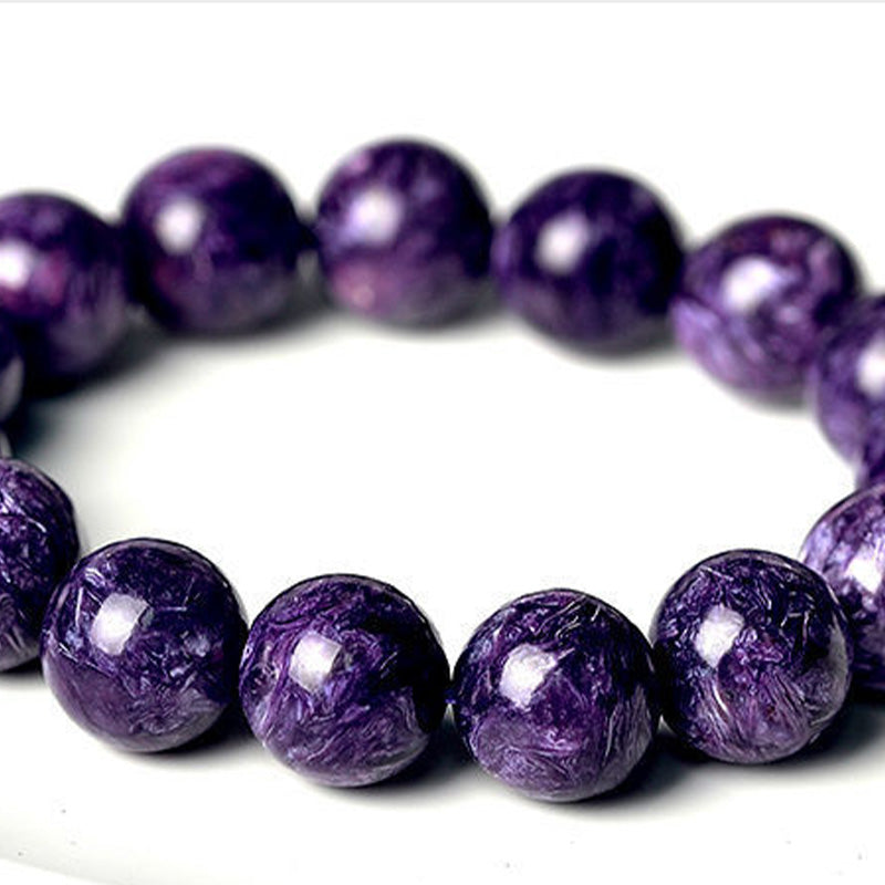 Buddha Stones Natural Amethyst Crystal Meditation Balance Bracelet