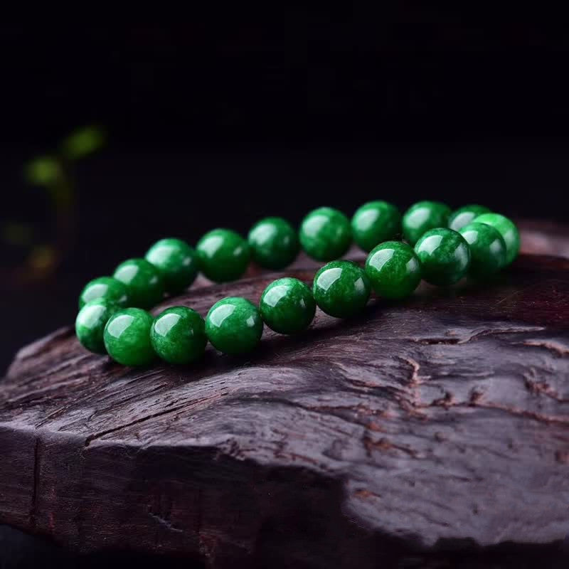 Buddha Stones Cyan Jade Bead Calm Harmony Bracelet