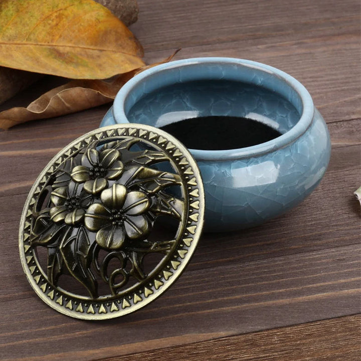 Buddha Stones Colorful Ceramic Incense Burner