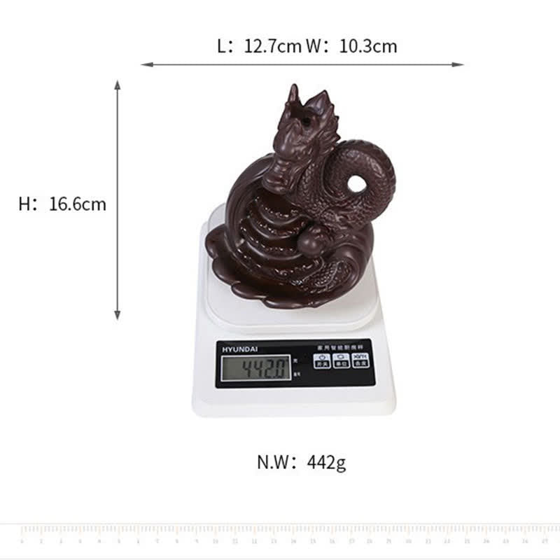 Dragon Pattern Success Ceramic Incense Burner Decoration