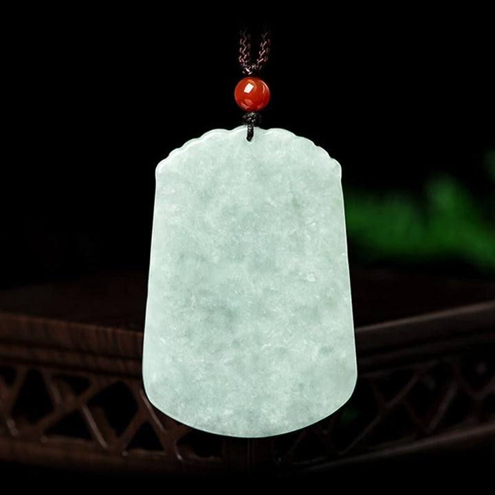 Buddha Stones Natural Jade 12 Chinese Zodiac Abundance Amulet Pendant Necklace