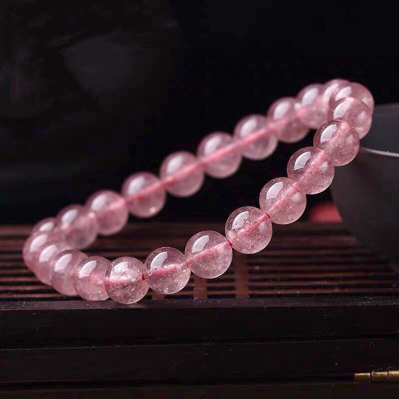 Buddha Stones Natural Rose Quartz Love Caring Bracelet