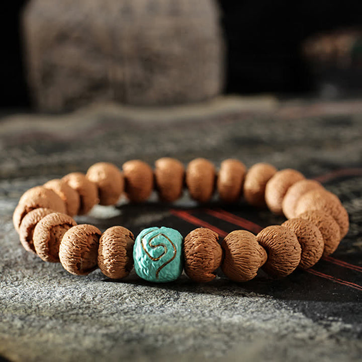 Tibetan Bodhi Seed Turquoise Amber Protection Bracelet