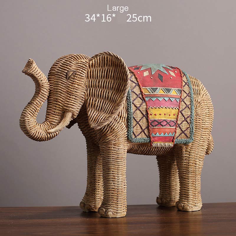 Elephant Resin Wisdom Wealth Home Decoration