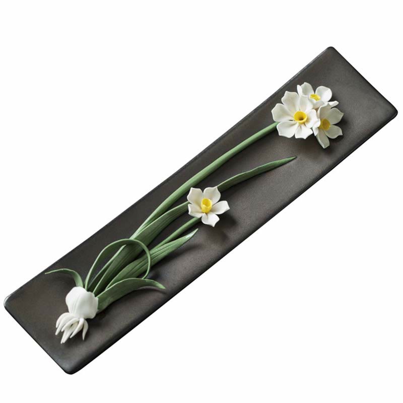 Lotus Peony Rose Flower Ceramic Spiritual Incense Burner