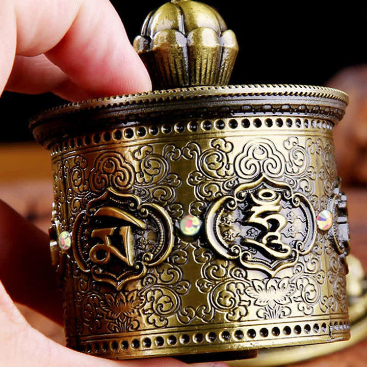 Tibetan Blessing Prayer Wheel Car Decoration