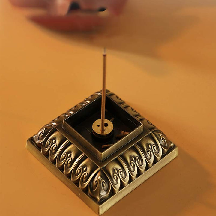 Heart Sutra Alloy Incense Holder Healing Home Decoration Incense Burner