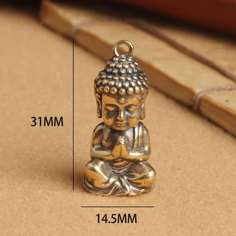 Buddha Compassion Copper Keychain Pendant Decoration