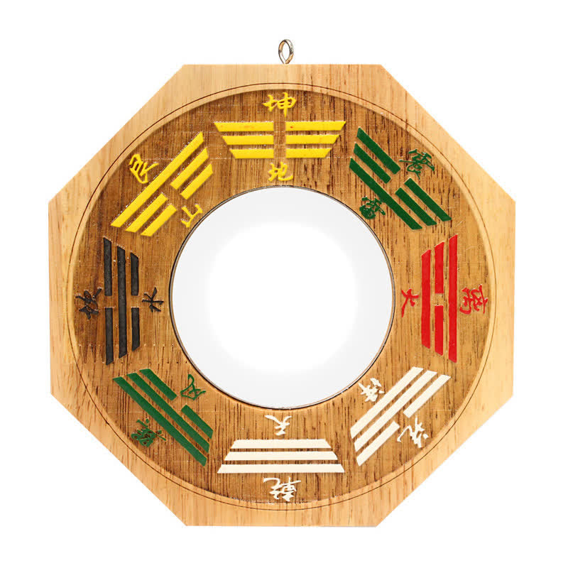 Feng Shui Bagua Map Peach Wood Balance Energy Map Mirror