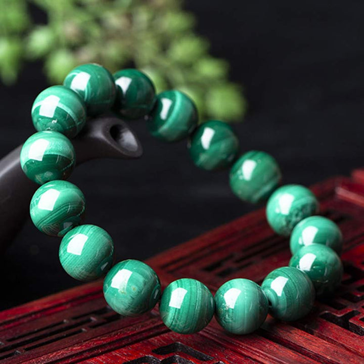 Buddha Stones Natural Malachite Protection Calmness Bracelet