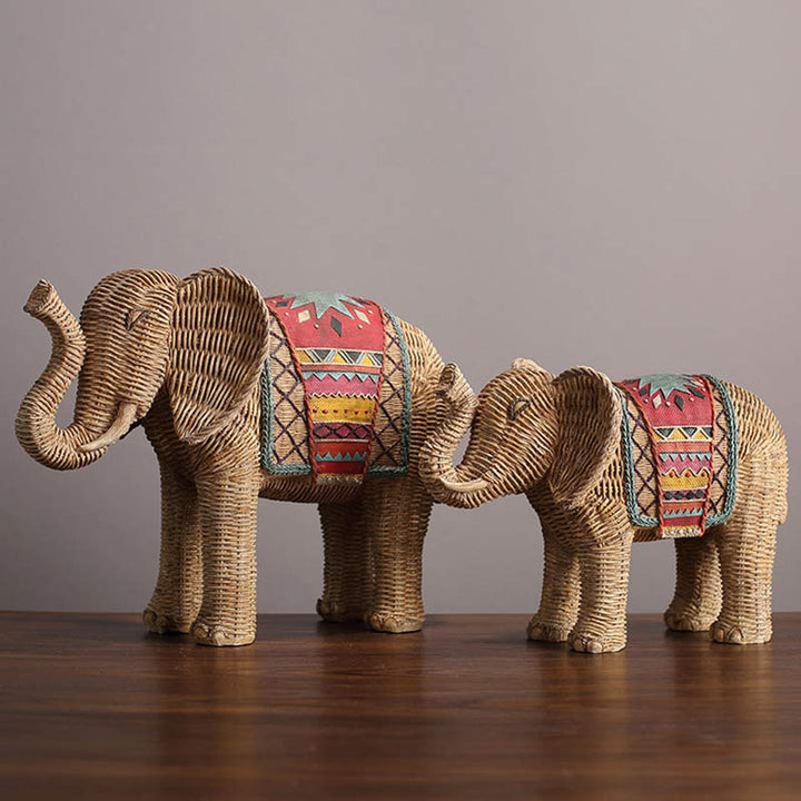 Elephant Resin Wisdom Wealth Home Decoration