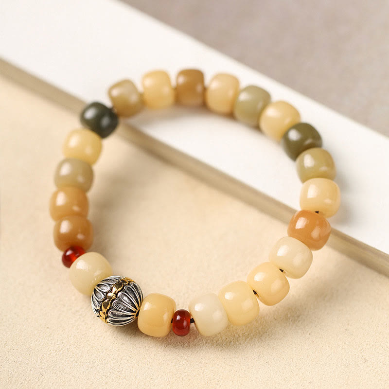 Buddha Stones Natural Bodhi Seed The Lord of the Corpse Forest Om Mani Padme Hum Wisdom Bracelet