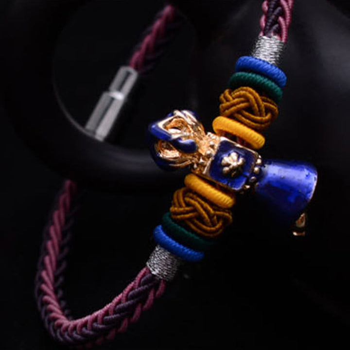 Tibetan Handmade Dorje Vajra Strength Eight Threads String Bracelet