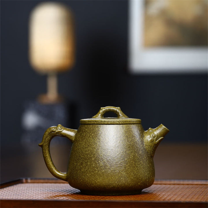 Buddha Stones Yixing Semi-handmade Yellow Green Purple Clay Kung Fu Teapot 240ml