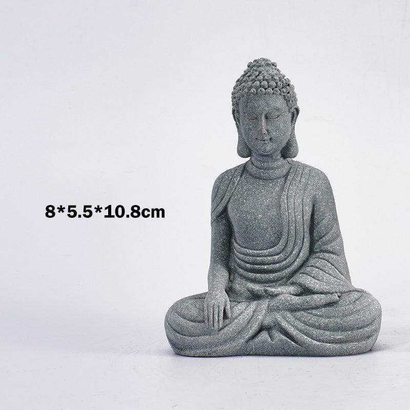 Buddha Stones Sitting Meditation Buddha Blessing Compassion Decoration