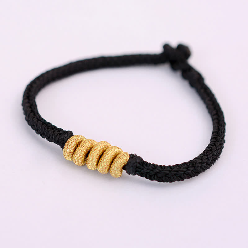 Handmade Simple Design Chinese Knotting Luck Strength Braid String Bracelet