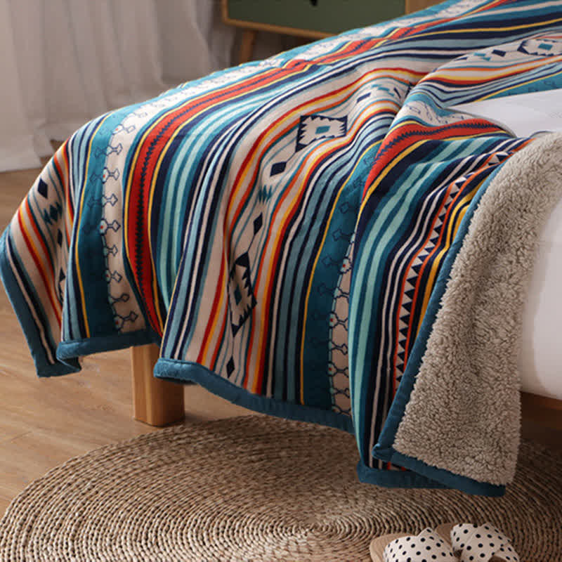 Geometric Warm Soft Bed Throw Blanket