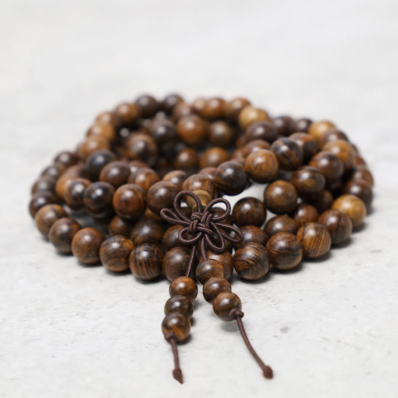 Buddha Stones 108 Mala Beads Bracelet Prayer Meditation Sandalwood Elastic