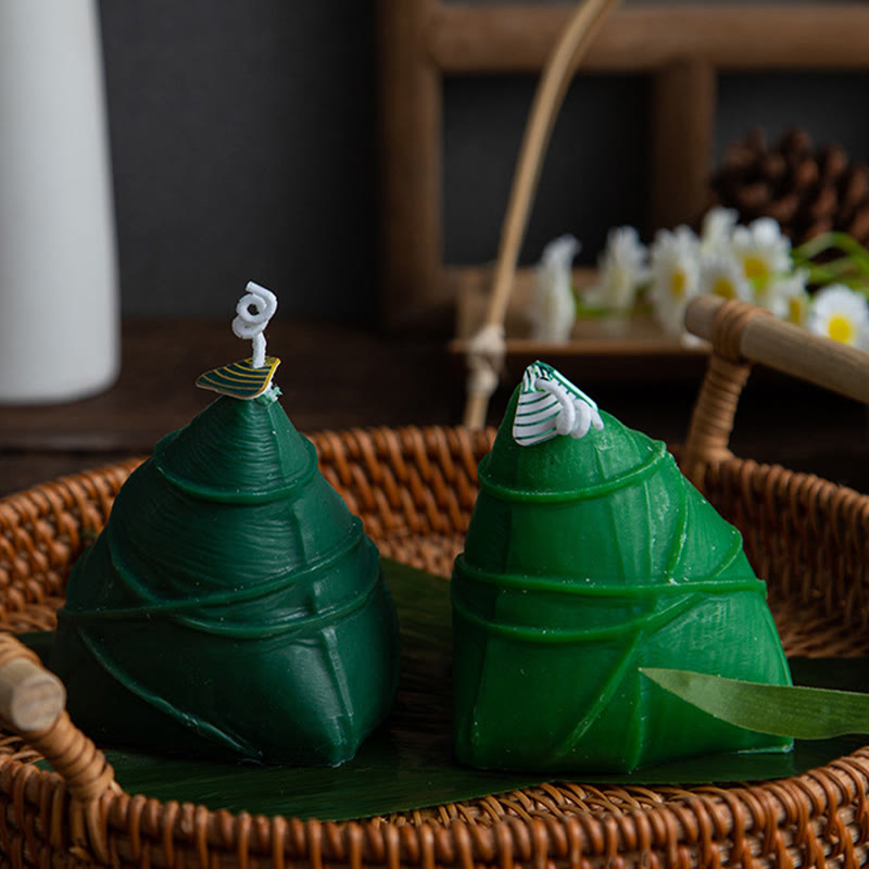 Buddha Stones Dragon Boat Festival Zongzi Pattern Scented Candle Gift For Family Friends